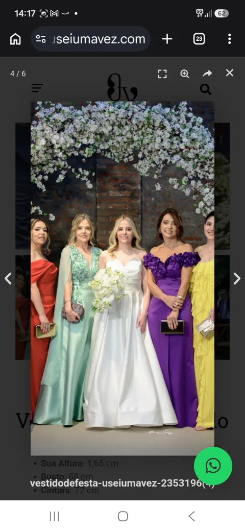 Vestido de festa usado Eliane Matos - Moda Mineira — foto 5